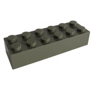 LEGO Mörkgrå Kloss 2 x 6 (2456 / 44237)