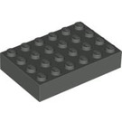 LEGO Gris oscuro Ladrillo 4 x 6 (2356 / 44042)