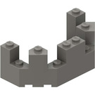 LEGO Donkergrijs Steen 4 x 8 x 2.3 Turret Top (6066)