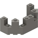 LEGO Gris foncé Brique 4 x 8 x 2.3 Turret Haut (6066)