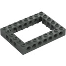 LEGO Mørk grå Kloss 6 x 8 med Open Senter 4 x 6 (1680 / 32532)