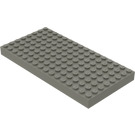 LEGO Mørk grå Kloss 8 x 16 (4204 / 44041)