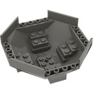 LEGO Dark Gray Cockpit 10 x 10 x 4 Octagonal Base (2618)