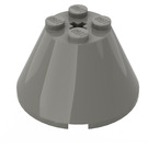 LEGO Dark Gray Cone 4 x 4 x 2 with Axle Hole (3943)