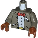 LEGO Dark Gray Dr. Kilroy Torso (973 / 73403)