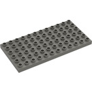 LEGO Dark Gray Duplo Plate 6 x 12 (4196 / 18921)
