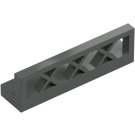 LEGO Dark Gray Fence 1 x 4 x 1 Lattice (3633)