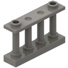 LEGO Dark Gray Fence Spindled 1 x 4 x 2 with 2 Top Studs (30055)