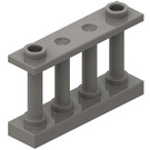 LEGO Dunkelgrau Zaun Spindled 1 x 4 x 2 mit 2 oberen Bolzen (30055)