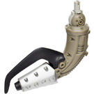 LEGO Dark Gray Galidor Limb Arm Mechanical with Silver Tool and Black Hook