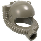 LEGO Donkergrijs Helm met Slang en Mouthpiece (30038 / 30243)