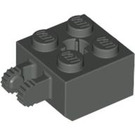 LEGO Gris foncé Charnière Brique 2 x 2 Verrouillage avec Axlehole et Dual Finger (40902 / 53029)