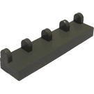 LEGO Mörkgrå Gångjärn Bricka 1 x 4 (4625)