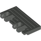 LEGO Gris foncé Charnière Train Gate 2 x 4 Verrouillage Dual 2 Stubs avec renforts arrière (44569 / 52526)