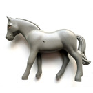 LEGO Dark Gray Horse (Belville) with Dark Orange Outlined Eyes with White Glint Pattern (6171 / 44770)