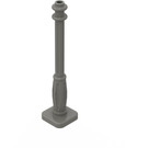 LEGO Dark Gray Lamp Post 2 x 2 x 7 with 6 Base Grooves (2039)