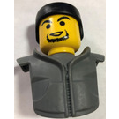 LEGO Dark Gray McDonald's Torso and Head from Set 7