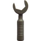 LEGO Dark Gray Minifig Tool Open End Wrench 6 Rib Handle
