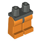 LEGO Mørkegrå Minifigur Hofter med orange Ben (3815 / 73200)