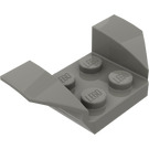 LEGO Dark Gray Mudguard Plate 2 x 2 with Flared Wheel Arches (41854)