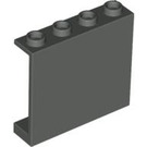 LEGO Gris oscuro Panel 1 x 4 x 3 sin soportes laterales, espigas huecas (4215 / 30007)