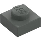 LEGO Dark Gray Plate 1 x 1 (3024 / 30008)