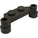 LEGO Donkergrijs Plaat 1 x 2 met 1 x 4 Offset Extensions (4590 / 18624)