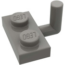 LEGO Grigio scuro Piastra 1 x 2 con Gancio (Braccio orizzontale 6mm) (4623)