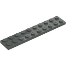 LEGO Mørk grå Plate 2 x 10 (3832)