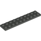 LEGO Dark Gray Plate 2 x 10 (3832)
