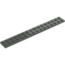 LEGO Donkergrijs Plaat 2 x 16 (4282)