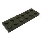 LEGO Mørkegrå Plade 2 x 6 (3795)