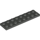 LEGO Dunkelgrau Platte 2 x 8 (3034)