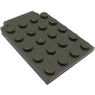 LEGO Gris oscuro Placa 4 x 5 Trap Puerta Bisagra curvada (30042)