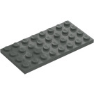 LEGO Тъмно сиво Плоча 4 x 8 (3035)