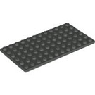 LEGO Dark Gray Plate 6 x 12 (3028)