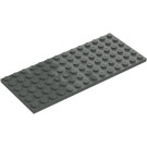 LEGO Mørkegrå Plade 6 x 14 (3456)