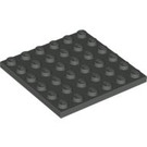 LEGO Dunkelgrau Platte 6 x 6 (3958)