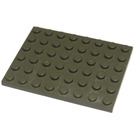 LEGO Gris Foncé assiette 6 x 8 (3036)