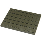 LEGO Gris foncé assiette 6 x 8 (3036)