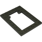 LEGO Dark Gray Plate 6 x 8 Trap Door Frame Recessed Pin Holders (30041)