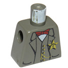 LEGO Donkergrijs Sheriff Torso zonder armen (973)