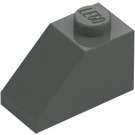 LEGO Gris oscuro Con pendiente 1 x 2 (45°) (3040 / 6270)