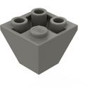 LEGO Mørkegrå Skråning 2 x 2 (45°) Inverteret (3676)