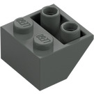 LEGO Mørkegrå Skråning 2 x 2 (45°) Inverteret med flad afstandsholder nedenunder (3660)