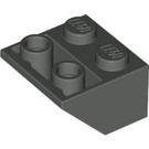 LEGO Donkergrijs Helling 2 x 2 (45°) Omgekeerd met platte afstandsring eronder (3660)