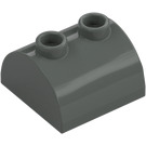 LEGO Dark Gray Slope 2 x 2 Curved with 2 Studs on Top (30165)