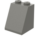 LEGO Grigio scuro Pendenza 2 x 2 x 2 (65°) con tubo alla base (3678)