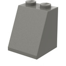 LEGO Donkergrijs Helling 2 x 2 x 2 (65°) met buis aan de onderzijde (3678)