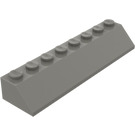 LEGO Mørkegrå Skråning 2 x 8 (45°) (4445)